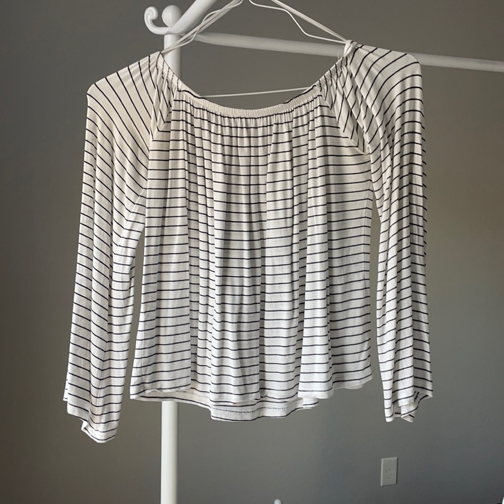 cotton on flowy off the shoulder long sleeve